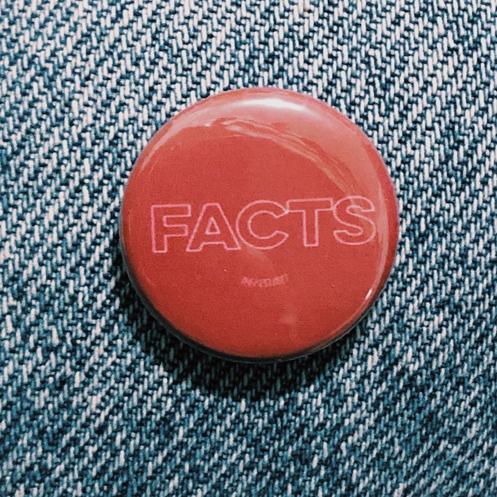 2/$10 FACTS BUTTON PIN